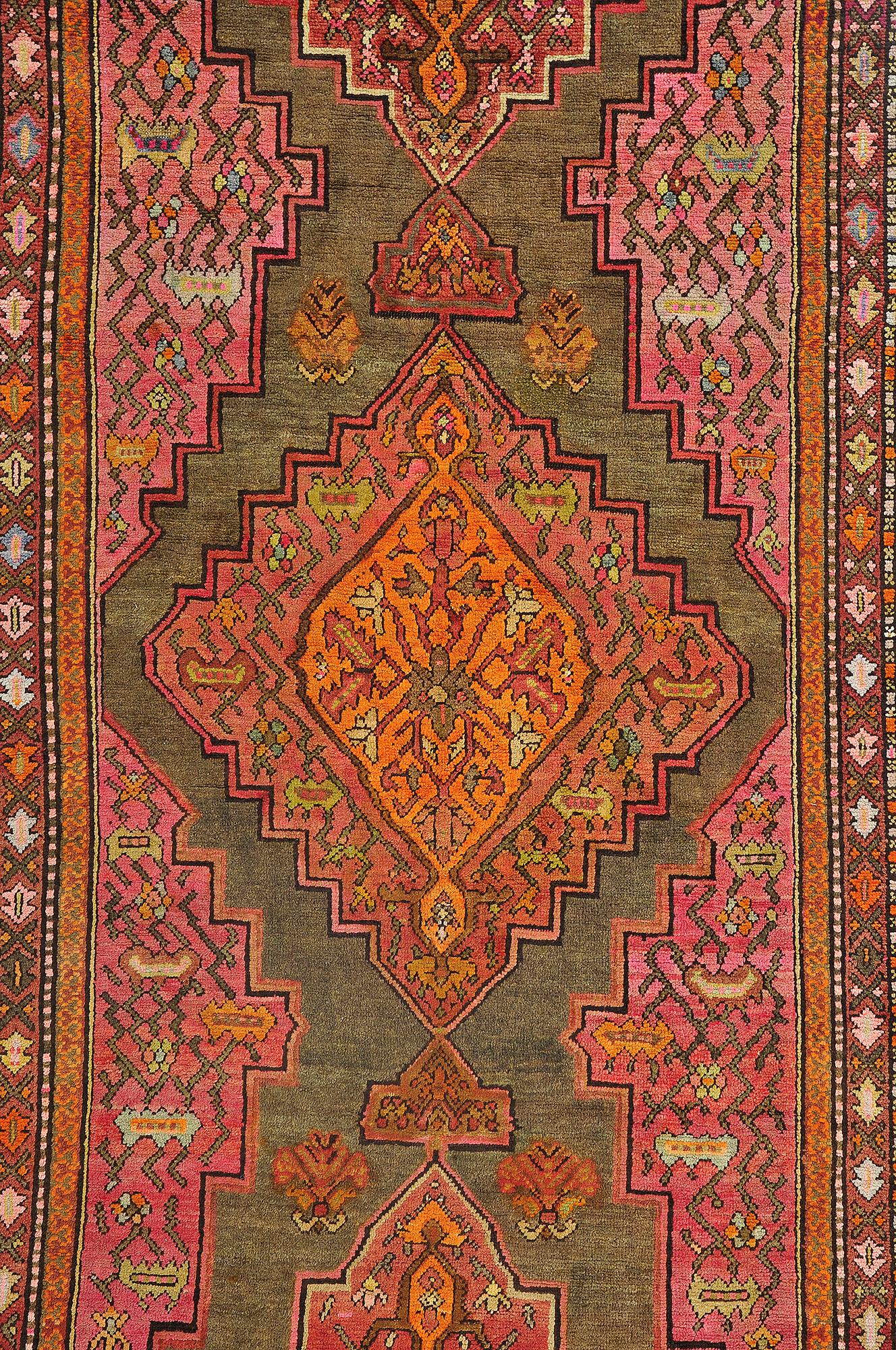 A runner, semi-antique Karabagh, ca 480 x 148 cm.