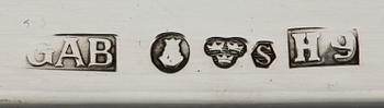 DIV SILVER, 6 delar, 1900-talets andra hälft. Tot vikt ca 680 g.