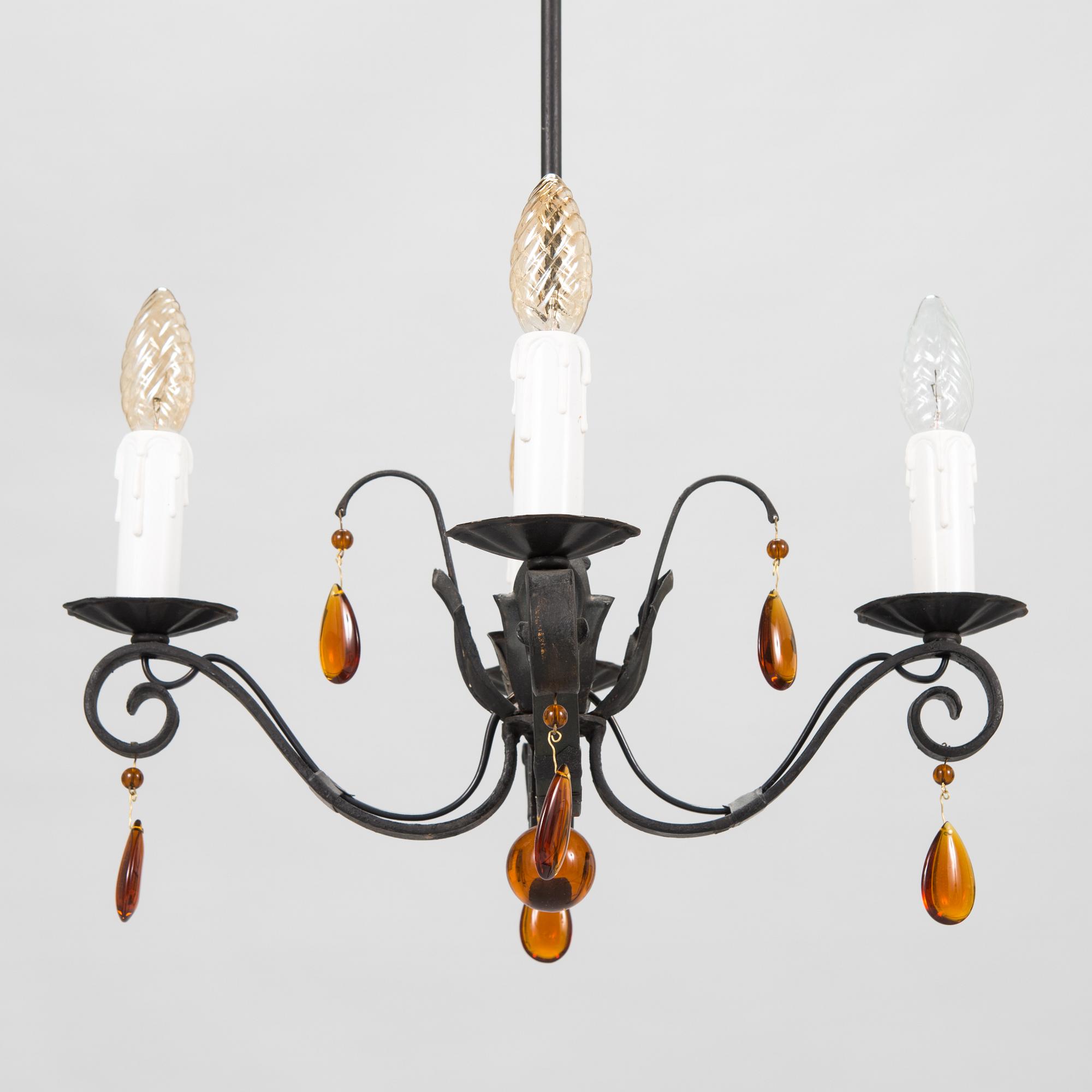 Paavo Tynell, a 1920s/30s ceiling lamp model 1710 for Taito Finland.