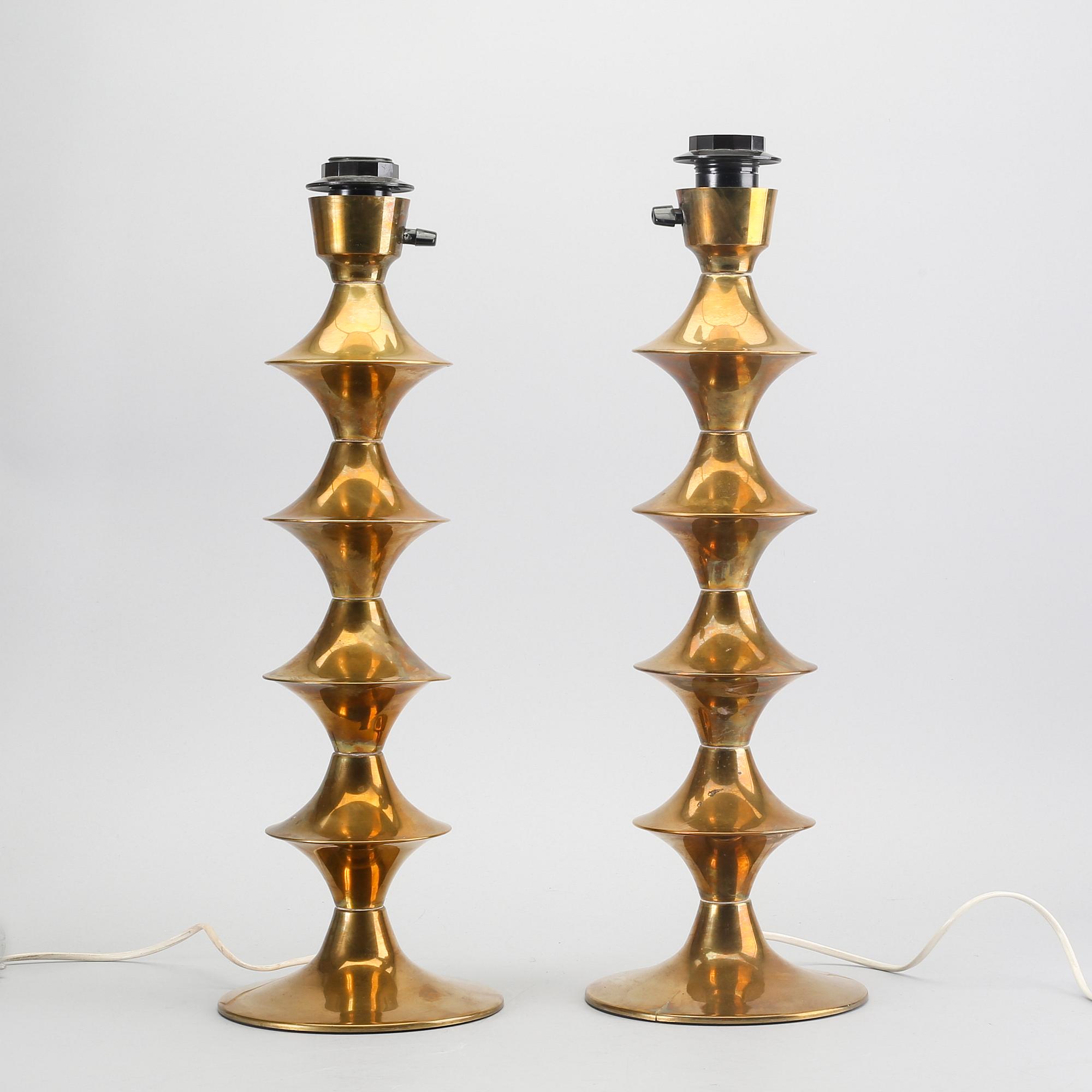 Table lamps, a pair, Elit AB, 1970s.
