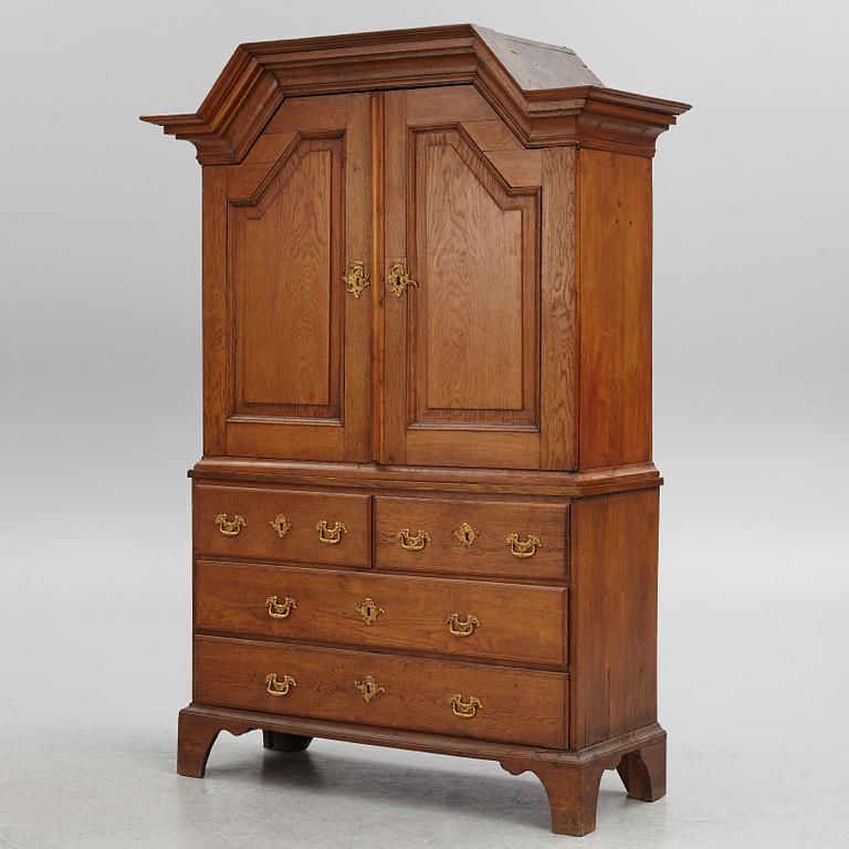 A Baroque Oak Cabinet, second half of the 18th Century.