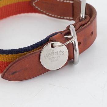 Hermès, "hundhalsband samt koppel. Rocabar III dog collar + leash".