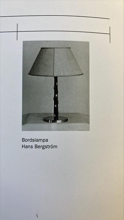 Hans Bergström, a table lamp, ateljé Lyktan / ASEA, 1930-40s.