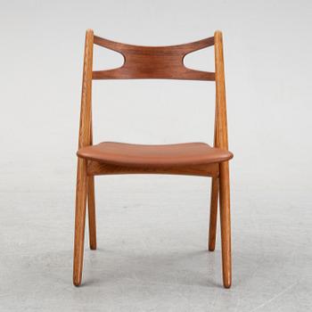 A "CH 29/Savbukkestolen" chair by Hans J Wegner for Carl Hansen & Søn, Odense, Denmark.