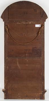 MIRROR, Empire, marked Carl Gustaf Fyrwald, active 1776-1816. Stockholm hallmark.