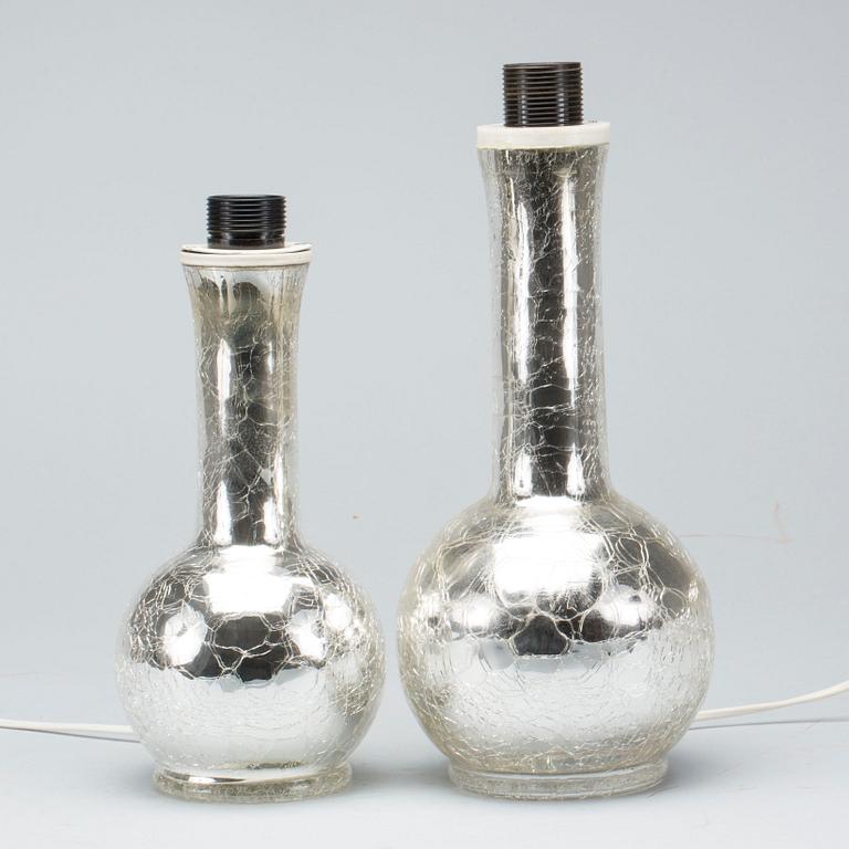 BORDSLAMPOR, 2 st, Luxus, 1960-tal.