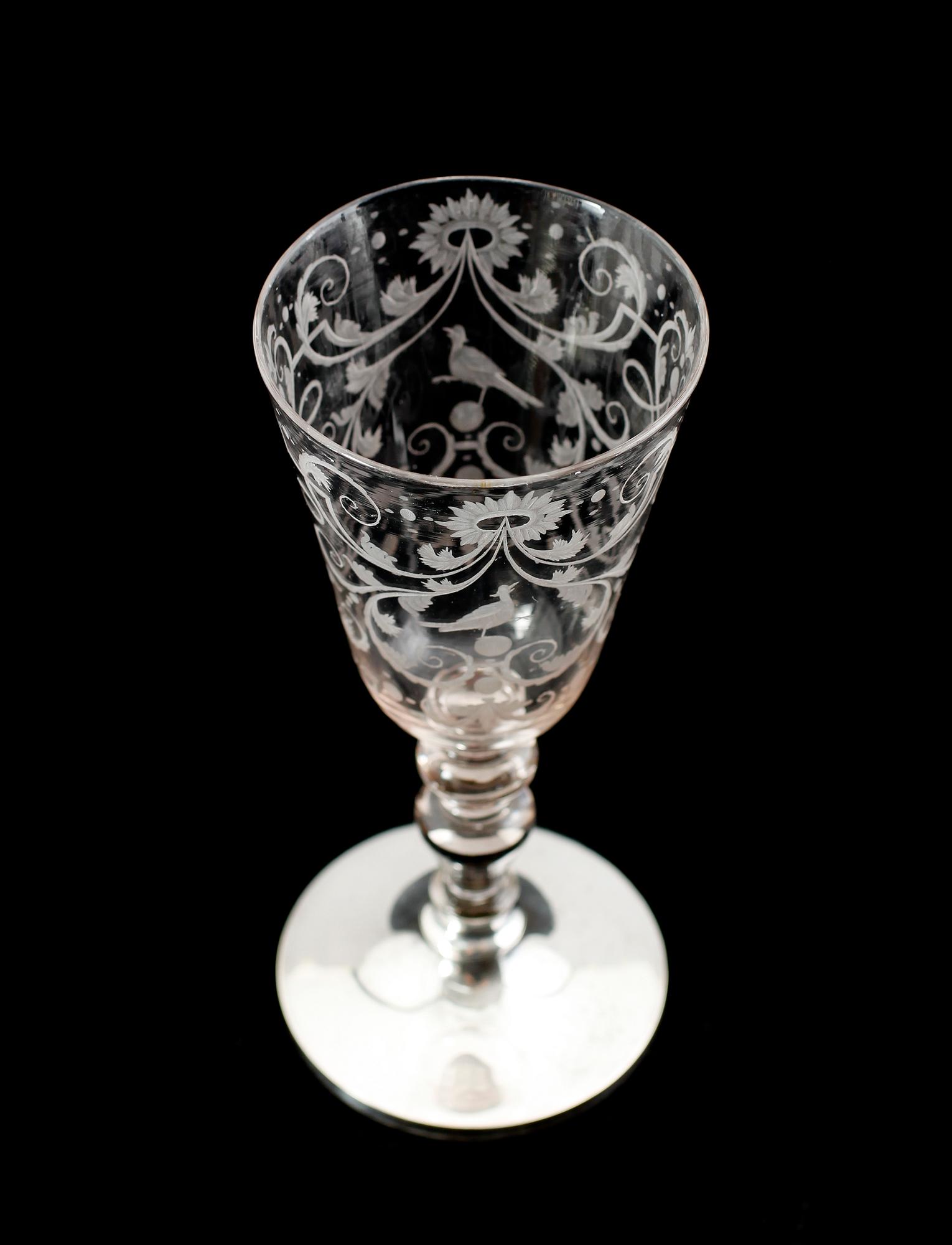 POKALGLAS, omkring 1800.