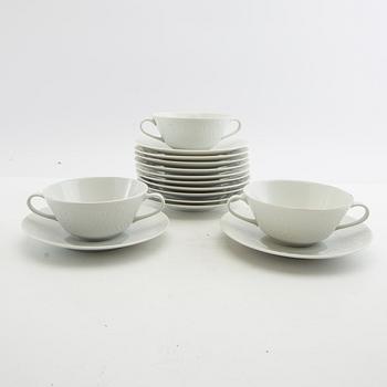 Broth cups 10 pcs Hutschenreuther Germany mid/second half of the 20th century porcelain.
