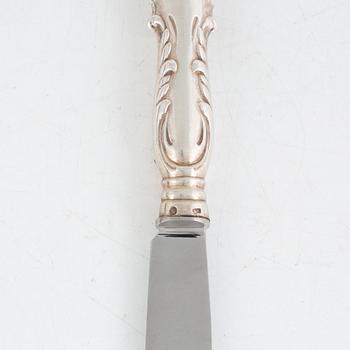 Bestickservis, 37 delar, silver, "Olga", Gustaf Möllenborg, Stockholm bl a 1899.