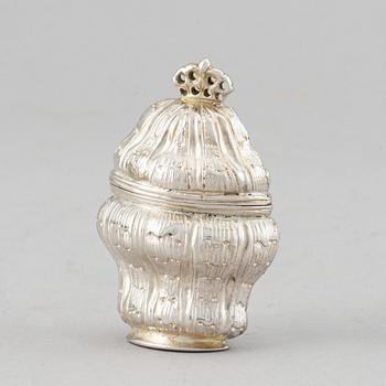 A danish silver box, Philip Gerhard Schenck,  Köpenhamn 1774-84.