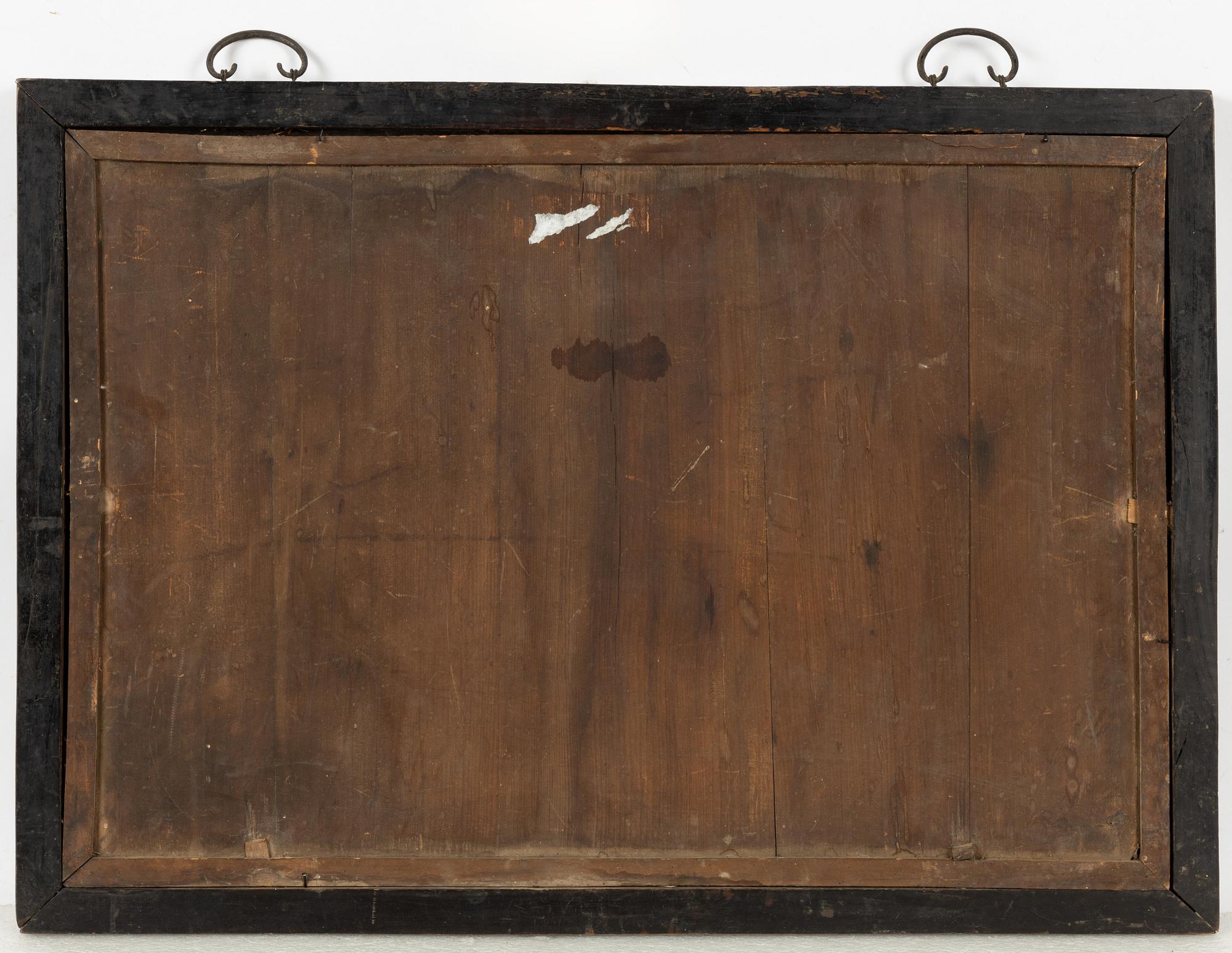 Glasmålningar, ett par, Kina, 1900-tal.