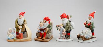 FIGURINER, 4 st, porslin, efter Jenny Nyström.