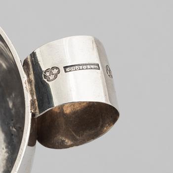 A Swedish silver cup with handle, mark of Erik Löfgren, Umeå 1795.