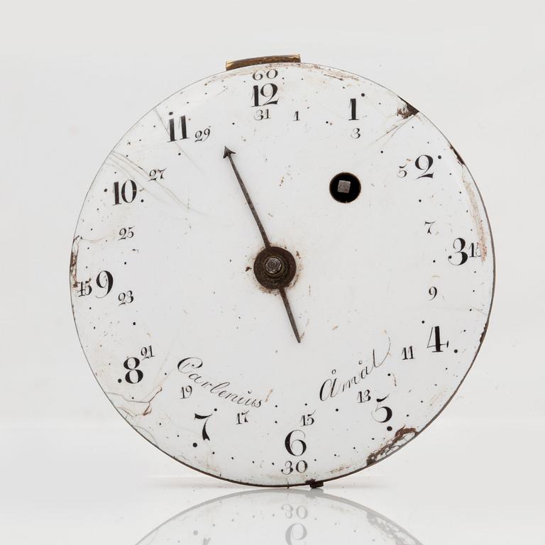 POCKET WATCH, 2 pcs, 2 movements, 1 key,