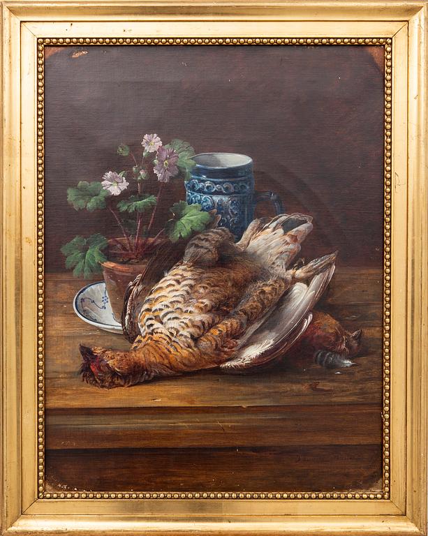 Henrik Theodor Lundh, attributed to, Hunting still life.