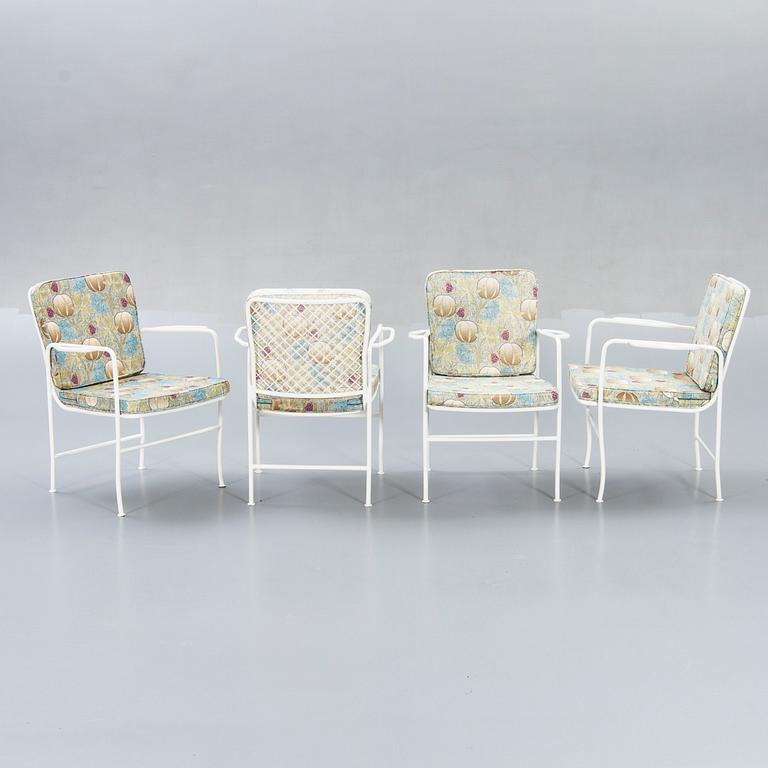 Josef Frank, a set of five garden chairs later part of the 20th century.