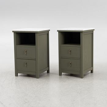 A pair of bedside tables, early 20th Century.