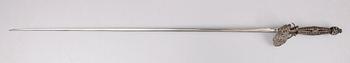 SVÄRD, stål, small sword, möjligen England, ca 1800.