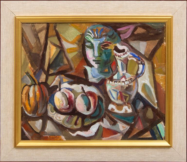 Jules Schyl, olja på duk, signerad.