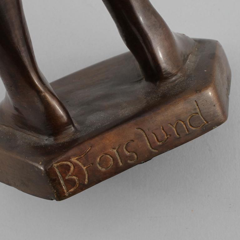 BROR FORSLUND, skulptur, brons, signerad.
