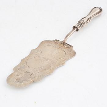 A Swedish Silver Cake Server, mark of Christopher Creutz, Stockholm 1861.