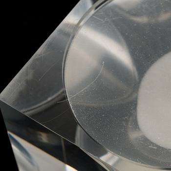 Tapio Wirkkala, An acrylic hourglass / sand timer with white sand for Vakumotuote oy.  Designed in 1980.