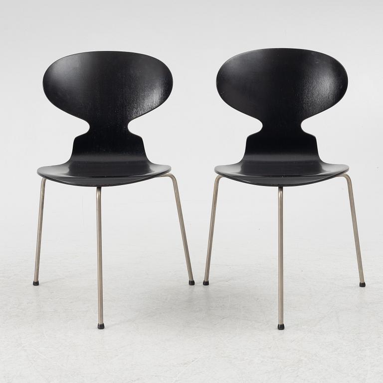 Arne Jacobsen, stolar 6 st, "Myran", Fritz Hansen, Danmark.