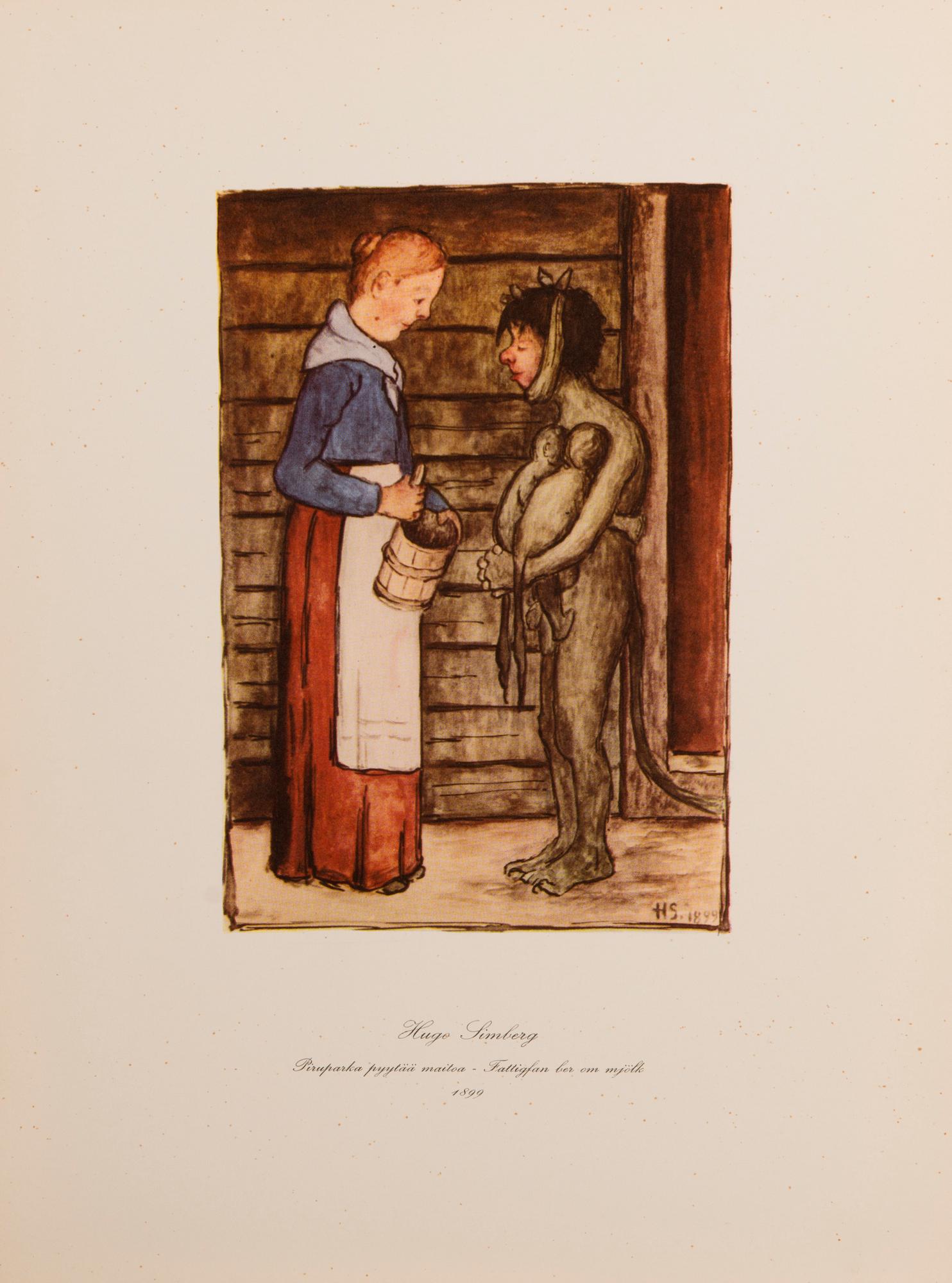 HUGO SIMBERG, after, a folder with 20 off-set printings, WSOY Porvoo 1952.