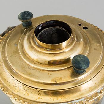 SAMOVAR, mässing, Ryssland, 1800-/1900-tal.