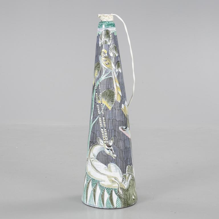 GOLVLAMPA. Keramik. Tilgmans. Signerad Oryx Marian 1961.