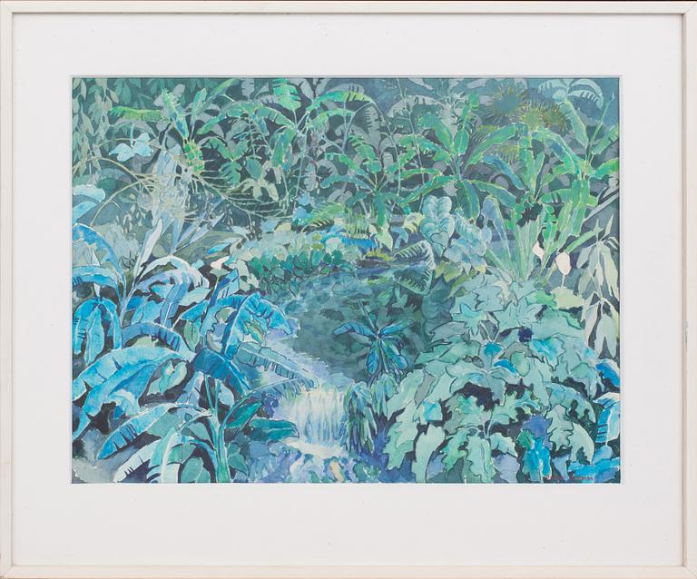 A WATER COLOUR BY BOTVID KIHLMAN,