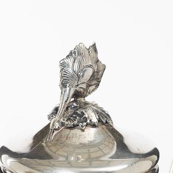 Kaffekanna, silver, svensk importstämpel, 1900-tal.
