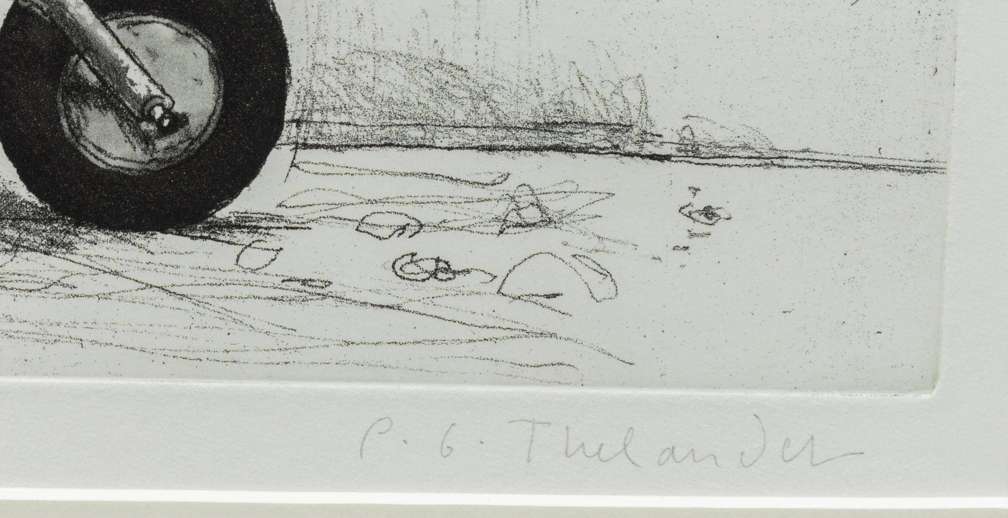 PG Thelander, Composition with a Carrot in a Wheelbarrow.