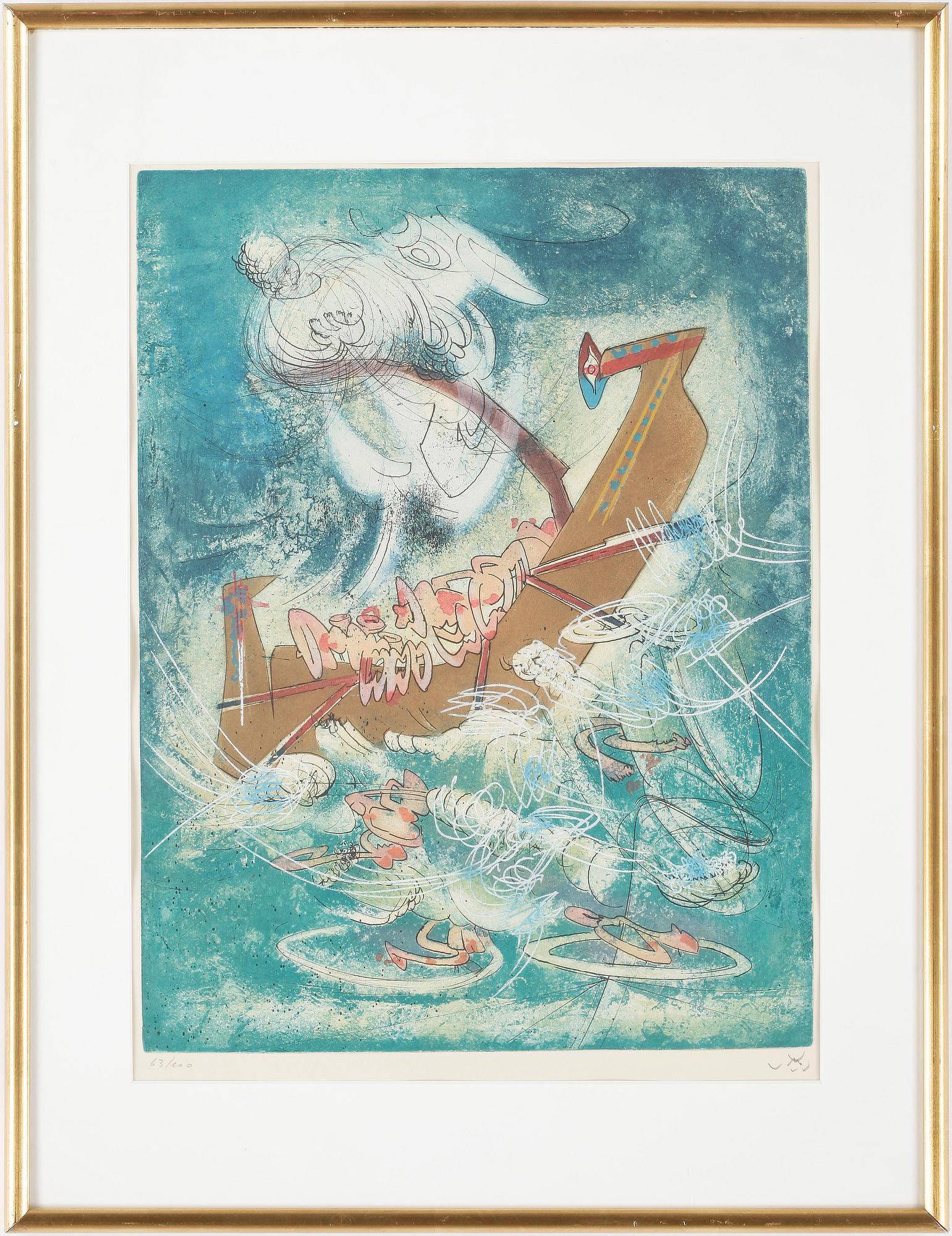 ROBERTO MATTA, etsning, sign o numrerad 63/200.