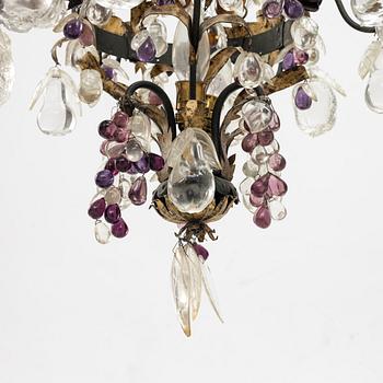 A chandelier, likely Italy, mid-20th Century.