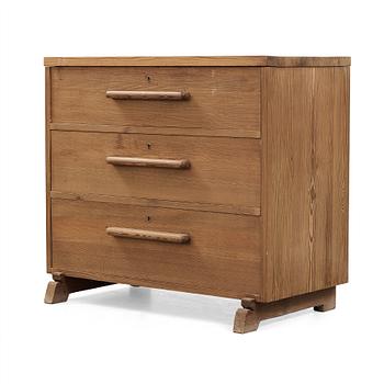 149. Axel Einar Hjorth, attributed to, a pine chest of drawers, Nordiska Kompaniet, Sweden 1930's.