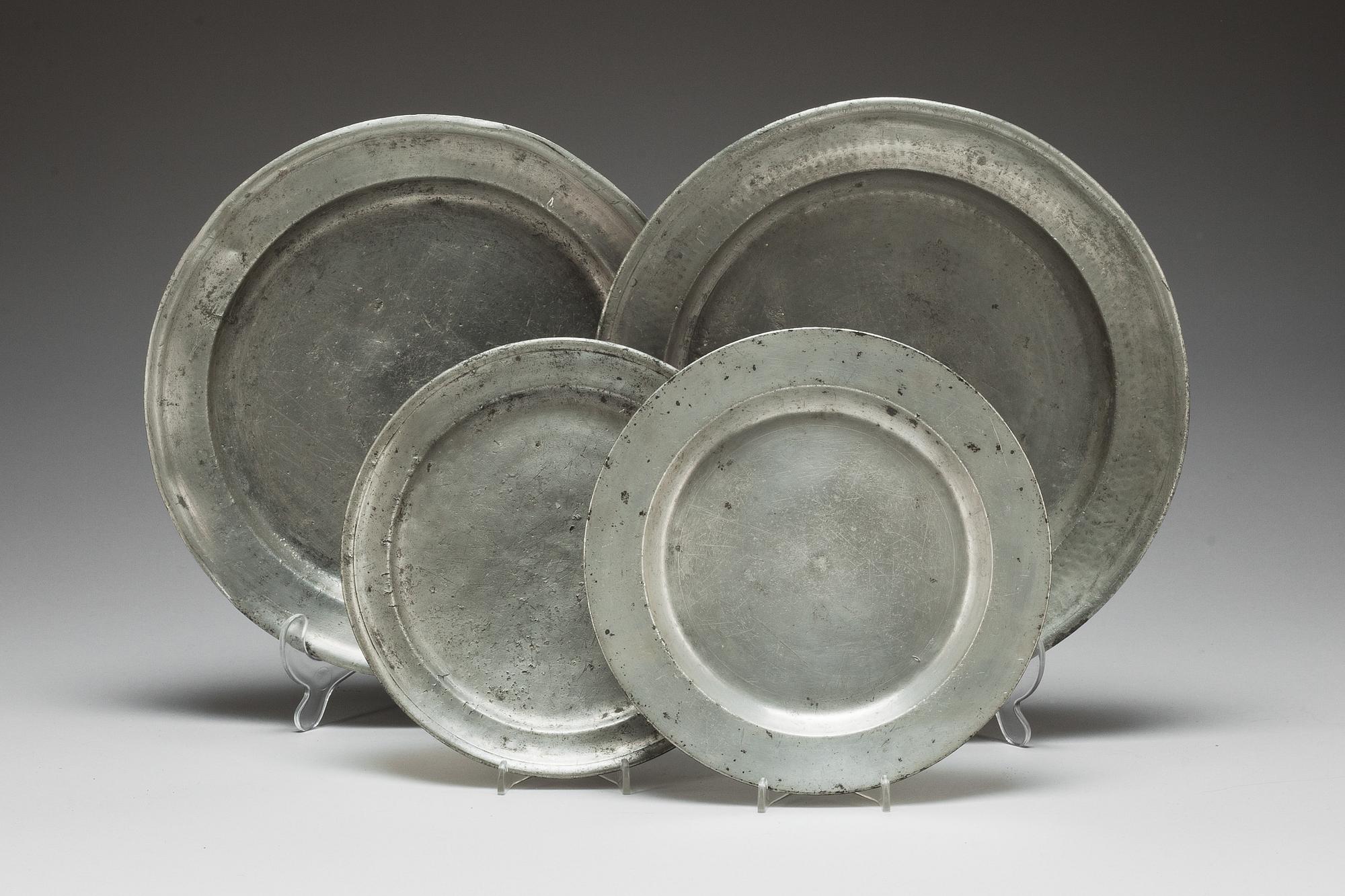 FAT, 4 st. Tenn. Sverige 1800/1700-tal.