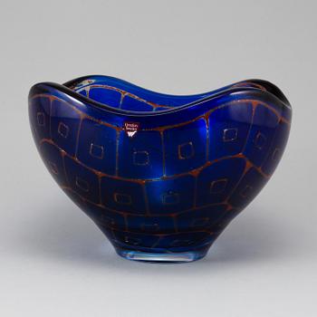 SVEN PALMQVIST, skål, glas, "Ravenna", Orrefors.