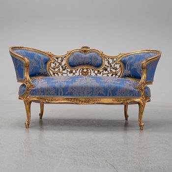 A Frennch 19th Century Louis XV style sofa.