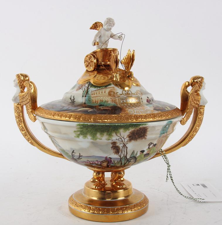 SKÅL, porslin, empirestil, 1900-tal.