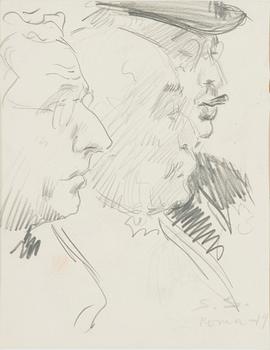 Santeri Salokivi, Mansfigurer, ansikten, 2 st.