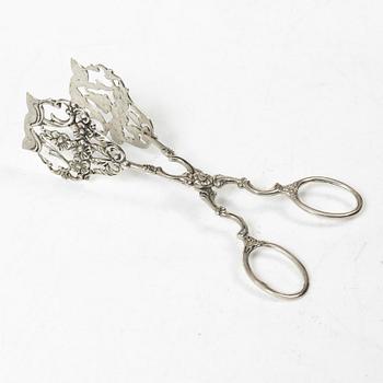 Samling silver, mestadels GEWE, 7 delar, vikt ca 550 gram.