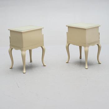 SÄNGBORD, ett par, 1900-talets andra hälft.