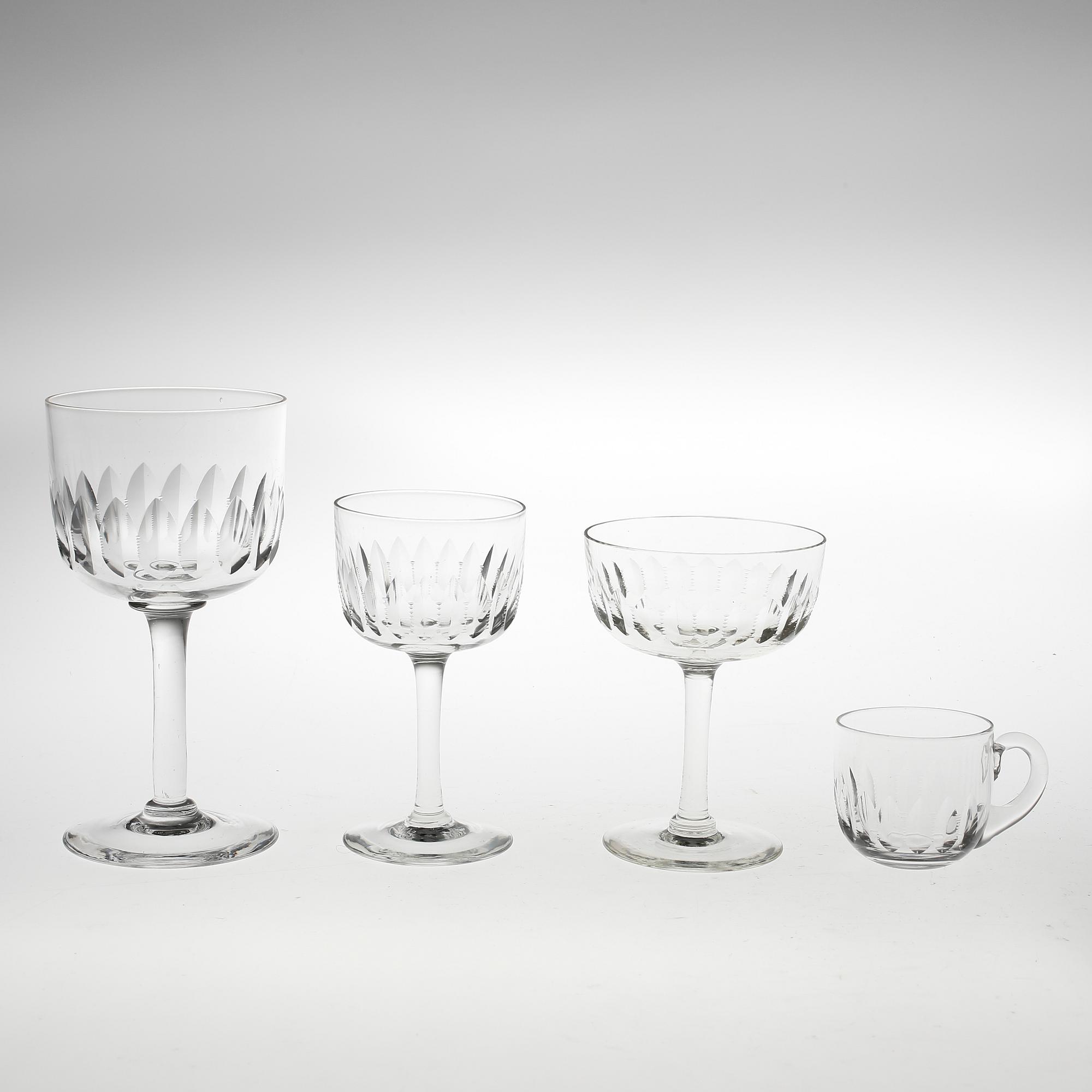GLASSERVIS, 63 delar, glas, Ulle.