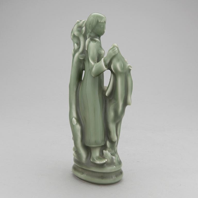 HELGE CHRISTOFFERSEN, skulptur, keramik. Signerad. Royal Copenhagen.