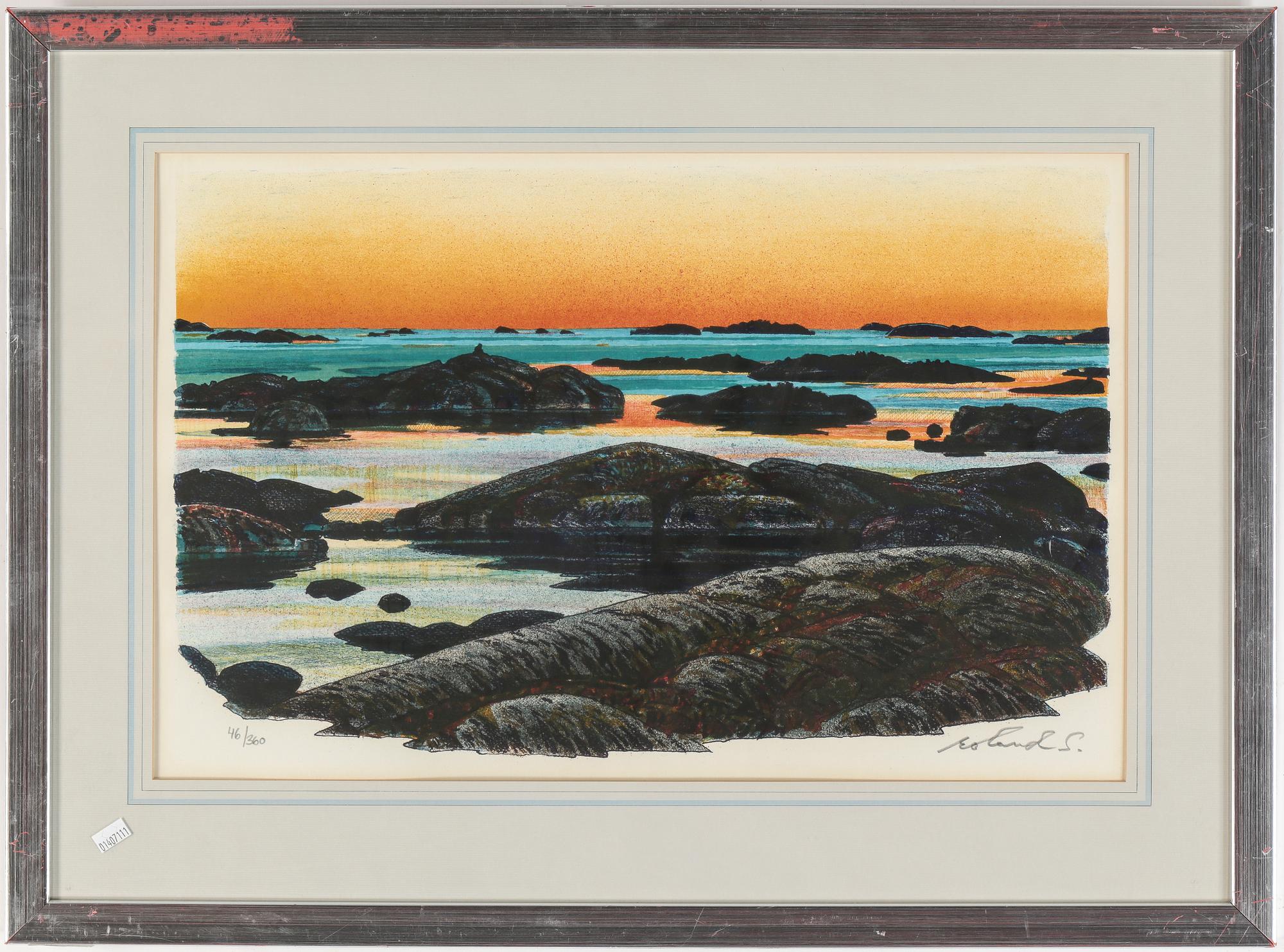 ROLAND SVENSSON, färglitografi, signerad, numrerad 46/360.