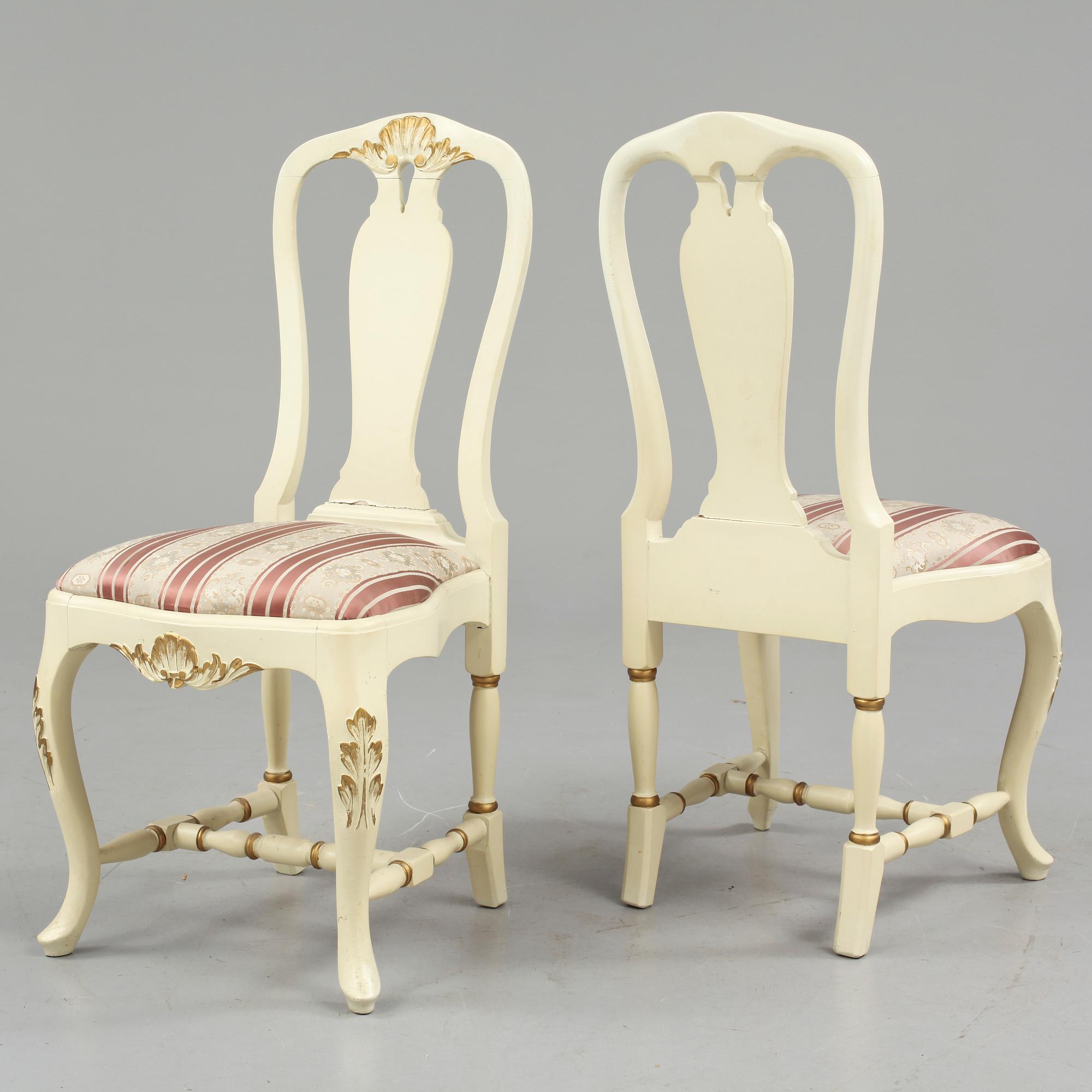 SALONGSGRUPP, 11 delar, rokokostil, 1900-tal.