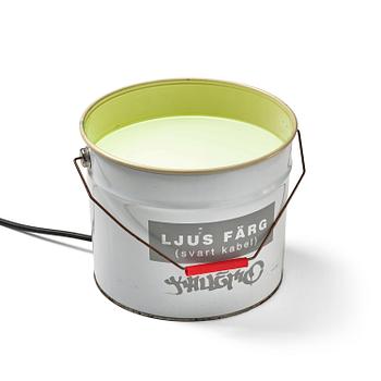 92. Fredrik Wretman, bordslampa/ljusobjekt, "LJUS FÄRG (Svart kabel)", ed. 9/360, Källemo, Värnamo, efter 2005.