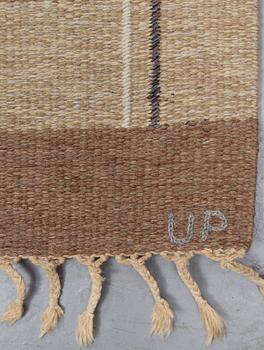 ULLA PARKDAL, A CARPET, flat weave, ca 301,5-302,5 x 201-202 cm, signerad UP.