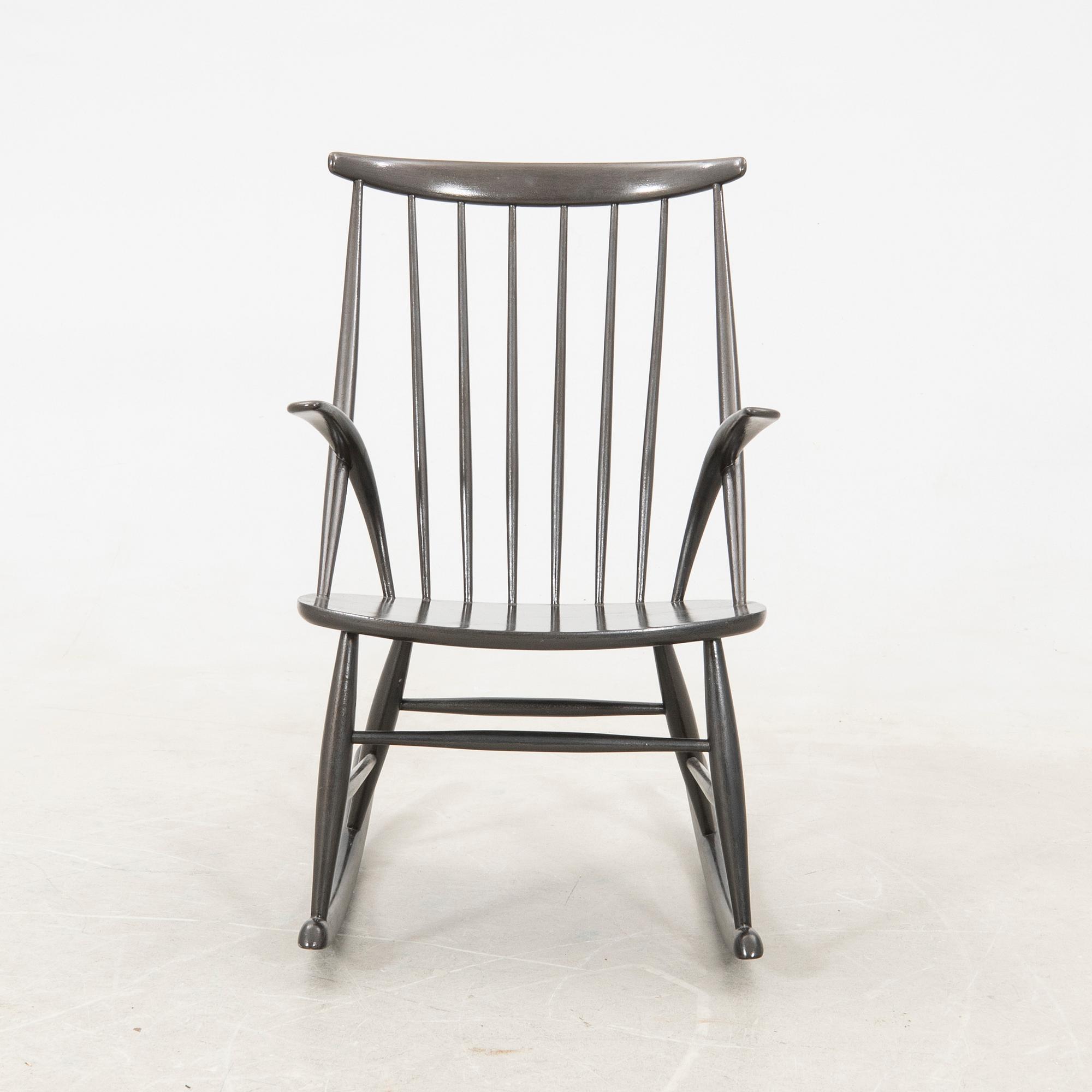 Illum Wikkelsø, rocking chair "Rocking Chair No. 3", Eilersen mid-20th century.
